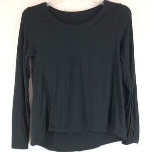 Zyia Black Hi-Low Tee Shirt Size Medium